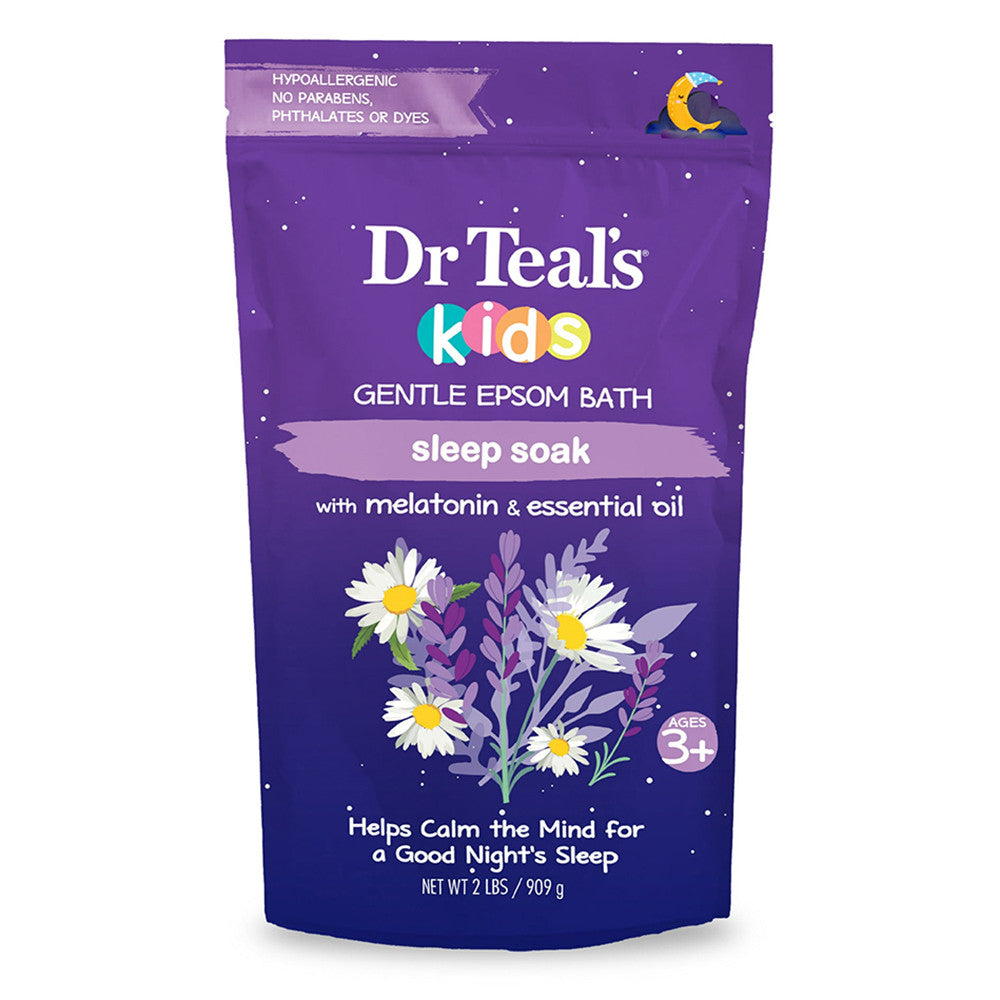 Dr Teals Kids Gentle Epsom Bath Sleep Soak with Melatonin, 2 Lb